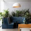 Espace cafétéria de type lounge de l'Espace Waverly situé dans le quartier Mile End de Montréal. Parfait pour les événements corporatif à Montréal