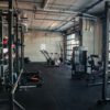 Gym intérieur de l'édifice d'Espace Waverly situé dans le quartier Mile End de Montréal